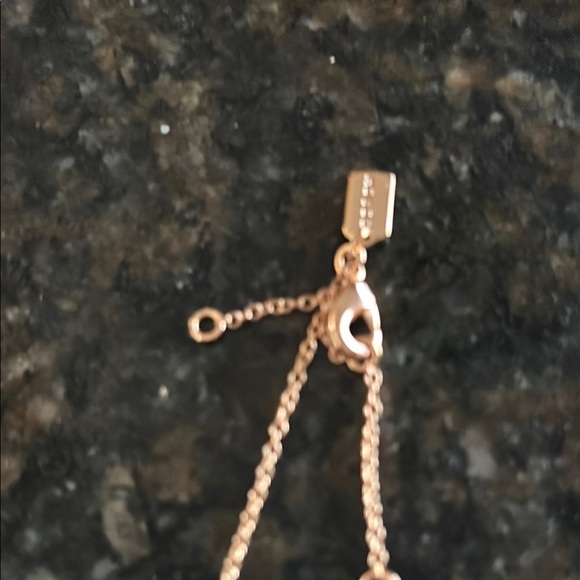 Coach Gold Tone Necklace with Dainty Pendant - Picture 3 of 3